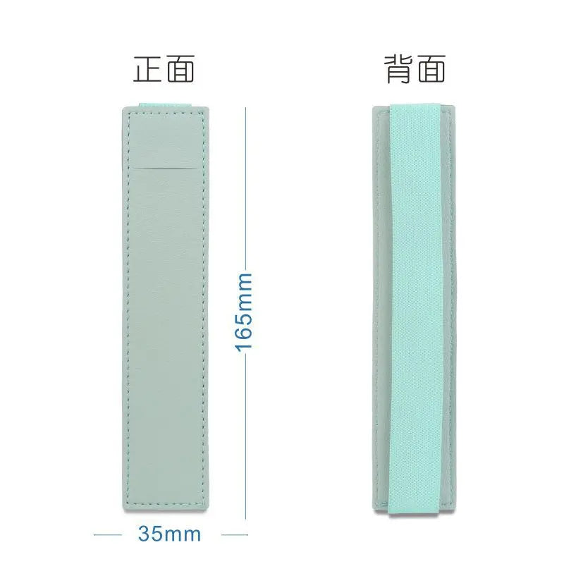 1/2pcs Leather Adjustable Elastic Band Pen Holder, Pen Pouch For Planner, Pen Holder For Notebook, Notebook Pen Holder