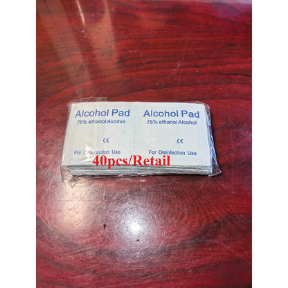 First aid box essential, 75% alcohol swabs 100 pieces per pack, skin wound disinfection and cleaning supplies