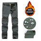 Men's City Cargo Autumn Winter Fleece Softshell Hiking Pants Fishing Climbing Trekking Casual Hunting Camping Trousers M-5XL