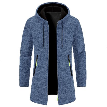 Sweatwear Men's Hoodies Long Sleeve Sweatshirts for Men Zipper Hooded Mens Oversize Winter Top Jacket Coat Black Sweater