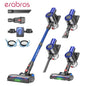 Erabros EV2 Cordless Vacuum Cleaner 450W 55Kpa High Suction Powerful Handheld Home Cleaner Capacity LED Display Floor Carpet
