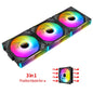 Teucer JM-1 PC Case Fan Mirror Cycle ARGB Light 120mm 3in1 800-2000rpm 12v/4Pin PWM Low noise Chassis Water Cooling Ventilador