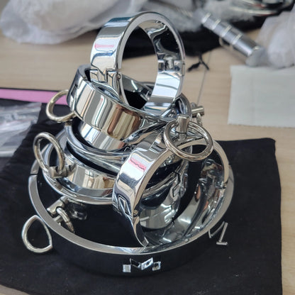 Metal Steel Ankle Wrist Cuff Handcuffs Restraints Slave BDSM Bondage Intimate Adult Game Sex Shop for Couples Sex Products