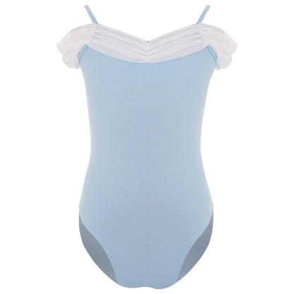 New Girls Ballet Leotards Kids Child Sleeveless Fairy Butterfly Wing Hollow Stitching Gymnastics Leotard Professional Stage Wear