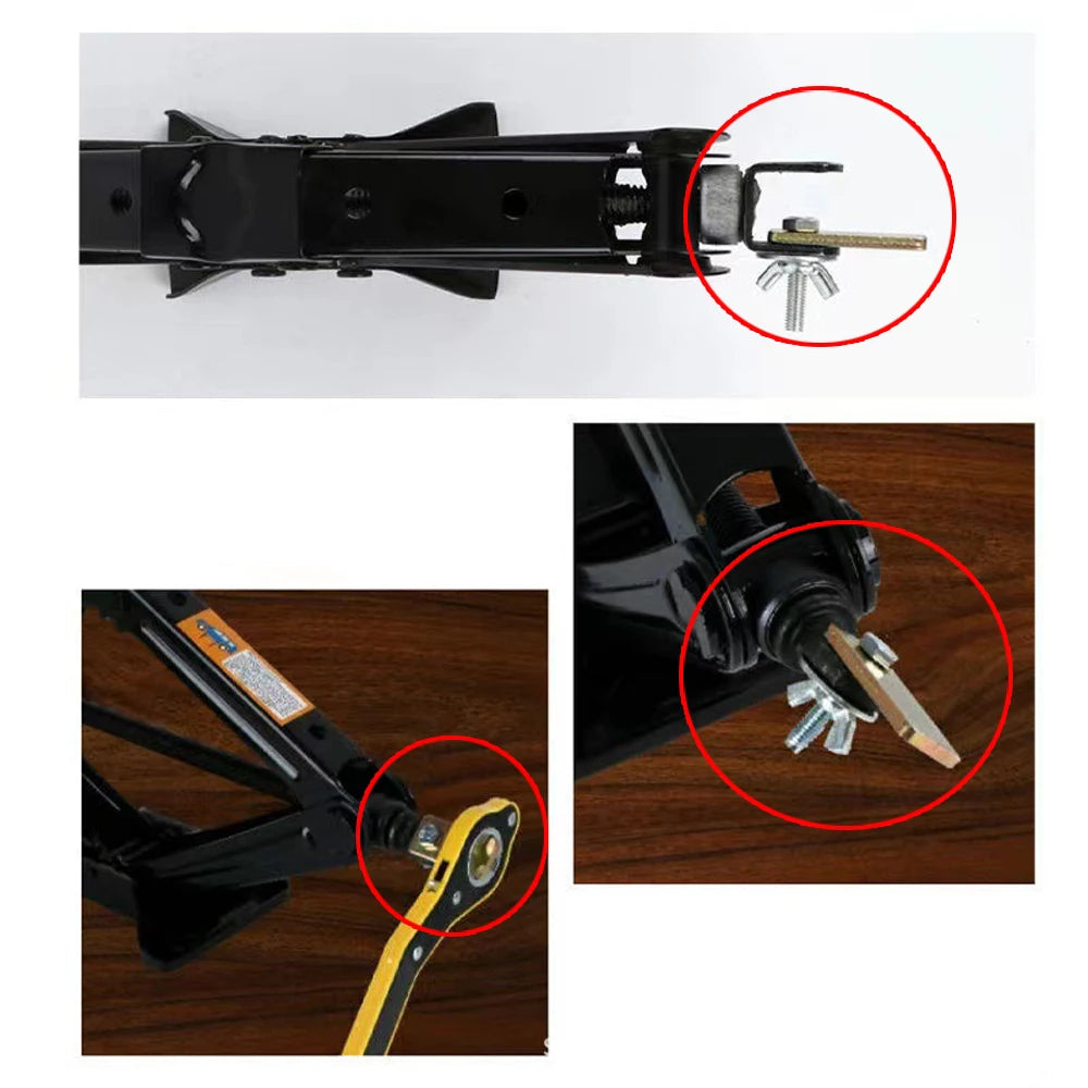 1 Set Car Jack Ratchet Wrench Labor-saving Car Scissors Ratchet Spanner Key Tire Wheel Lug Wrench Hands Repair Tools