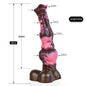 FAAK Silicone Long Penis Fantasy Knot Horse Dildo With Sucker Sex Toys For Women Anal Plug Female Masturbator Adult Games