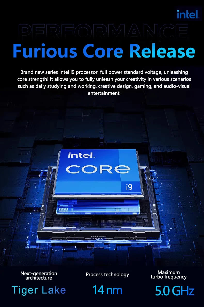 2026 LENO 15.6" Laptop Windows 11 32GB 2TB Intel Core i9 9900 1920*1080 HD Gaming Computer PC Gamer office Ultra Slim Notebook