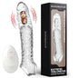 Penis Extension Sleeve Vibration Extend Adult Sex Toys Reusable Penis Sleeve Delay Ejaculation Dick Sleeve Sex toys for Men 18+
