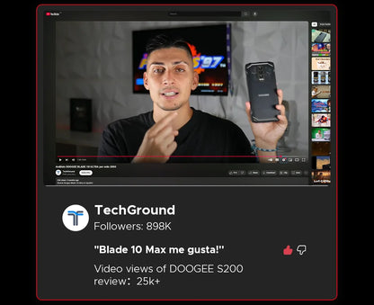 DOOGEE Blade20 Pro Rugged Phone 125dB Speaker Gemini AI 11800mAh Battery 6.6'' Display Android 15 Global Version Smartphone NFC