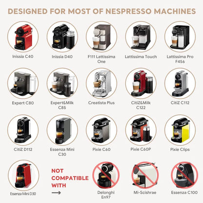 Reusable Pods for Nespresso Reusable Stainless Steel Capsule Crema Espresso Coffee Filters Reusable Pods Coffee Accessories