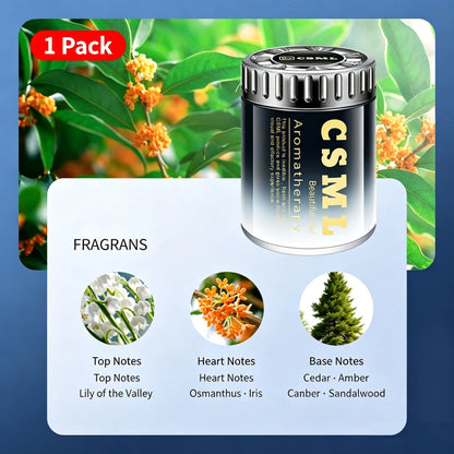2026 New Gardenia Triumphal‑Arch Car Air Freshener, Solid Balm Car Perfume, Long‑Lasting Car Fragrance for Men & Women
