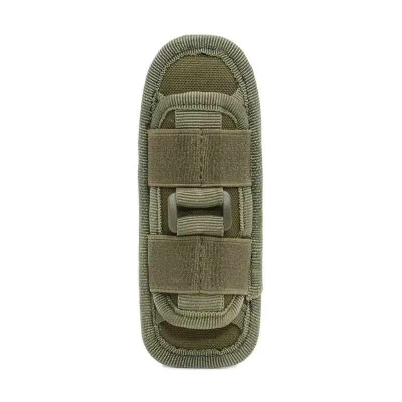 Tactical Hunting Molle Nylon Flashlight Pouch 360 Degrees Rotatable Outdoor Flashlight Cover Holster Torch Case Portable Torch
