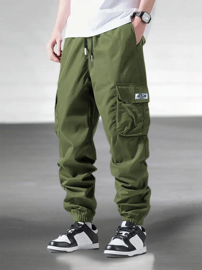 Men's Spring Autumn Street Work Pants Multi Pocket Casual Training Pants Jogging and Hiking Casual Trousers Men's Cargo Pants
