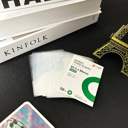 50-600Pcs Binder Photocard Transparent Kpop Idol Card Protective Sleeve Film Poker Protector Game Photos Holder Popcorn Sleeves
