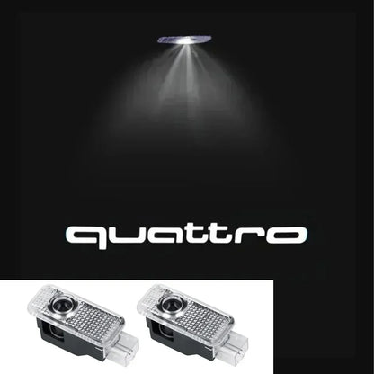 2pcs Car Door Welcome Lights Projector Ghost Shadow Lamp for Audi A1 A3 8P 8V A4 A5 A6 A7 A8 Q3 Q5 Q7 Q8 Sline TT Logo
