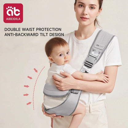 Baby Carrier Kids Waist Stool with Waist Protection Baby Strap Adjustable Front Holding Type Big Baby Carrier