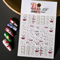Winter Christmas Atmosphere Nail Stickers Snowman Snowflake Wapiti Self-adhesive High Quality Cute Nail Stickers Nail Art Deco