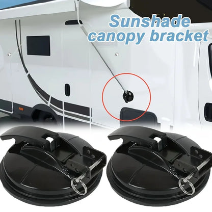 2PCS Durable Heavy-Duty Tent Suction Cup Anchor Black / White For Car Side Awning Tarps Canopy Lock Suction Cup RV Accessories