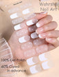 20/22Tips UV Semi cured Gel Nail Stickers Waterproof Long Lasting Full Gel Nail Wraps Press On Nail Decal DIY Manicure
