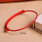 Handmade Red Lucky Knot Bracelet Rope Lucky Bangle Women Lovers' DIY Best Friends Lucky Bracelet Size Adjust Drop Shipping