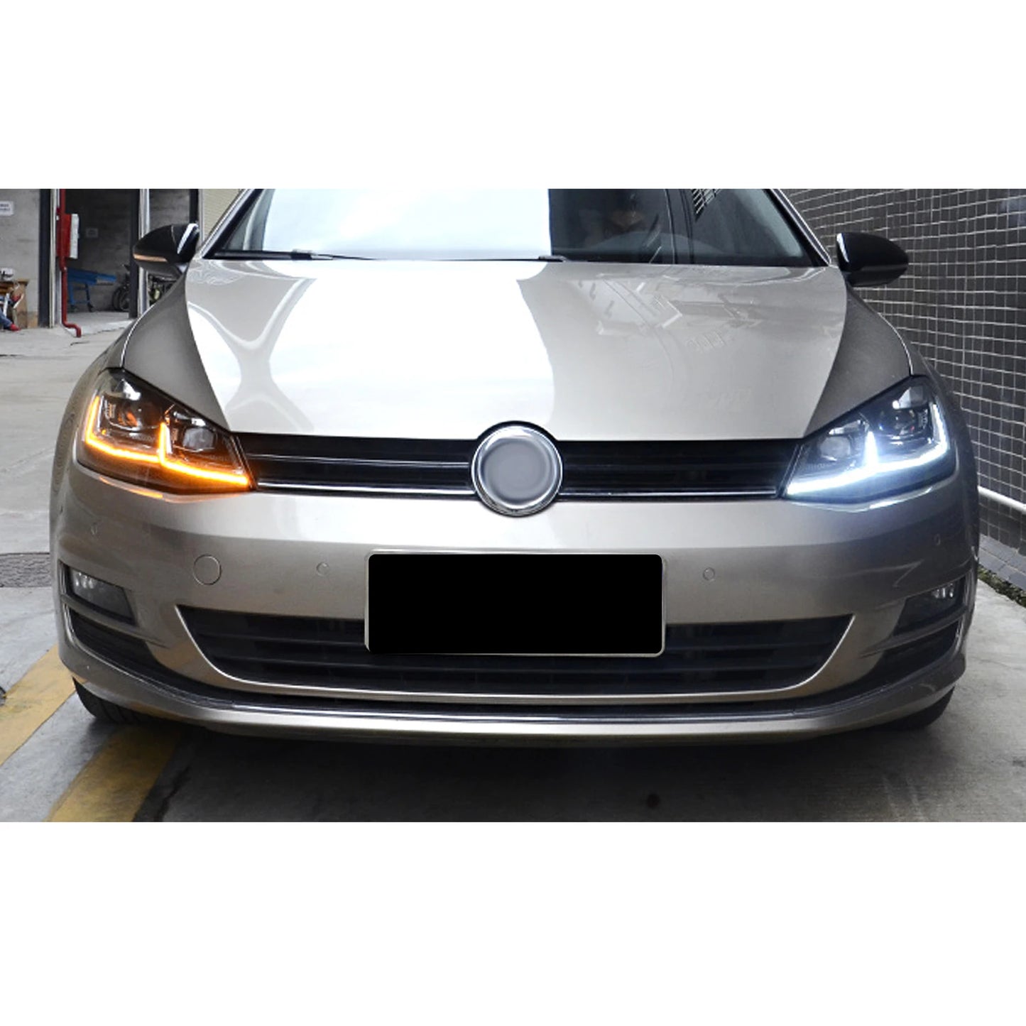 LED Headlights for Volkswagen VW Golf 7 MK7 VII 2013-2017 Sequential Turn Signal Front Lamps Assembly Not Fit GTI & Xenon Model