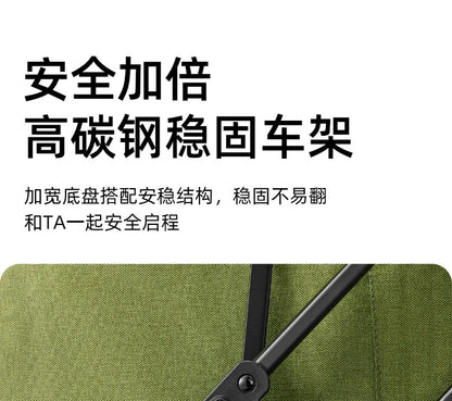 Foldable Pet Stroller Smooth Shockproof Stable Breathable Washable Outdoor Travel Cart for Dogs Cats