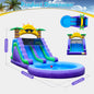 Commerci 7.92m Inflatable Bounce House Water Slide 100% PVC Kids And Adults Playground with 950W Blower for Outdoor Fun