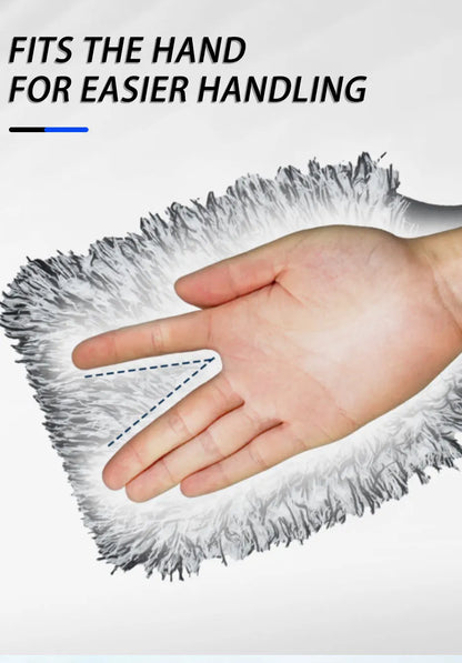 SEAMETAL Car Wash Brush Plush Premium Wheels Brush Non-Slip Handle Easy To Cleaning Rims Spokes Wheel Barrel Cleaning Mitt