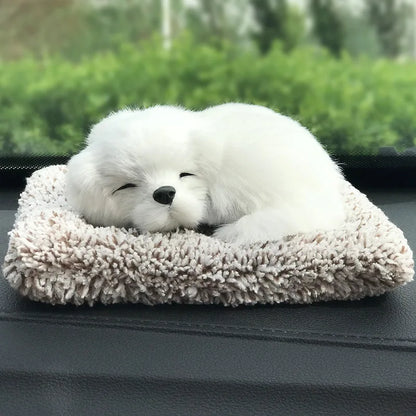 Car Dashboard Ornaments Decor Cute Simulation Plush Cats Dogs Toy Automobiles Decoration Interior Children Gift Auto Accessories