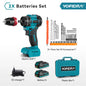 YOFIDRA 2 In 1 Brushless Electric Screwdriver Handheld Hexagonal Drill Screw Driver Home Power Tool Set For Makita Battery Pin