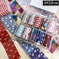 10Rolls Plaid Thousand-Bird Bow  Stars Nail Foils Transfer Paper  Nail Art Stickers  Manicure Set Decal  Nails Decoration