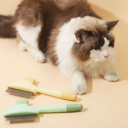 Self-Cleaning One-Button Dog Comb Pet Hair Remover Cat Brush Massage Grooming Combs for Dogs And Pets
