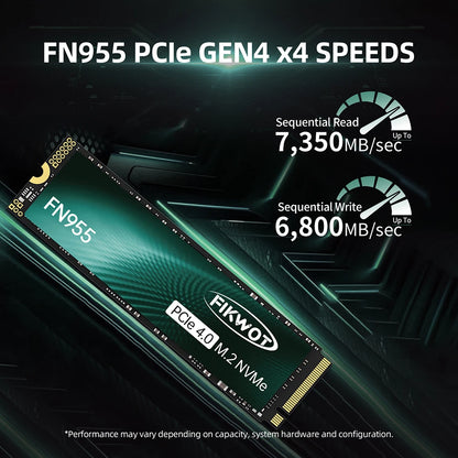 Fikwot FN955 M.2 SSD 4TB 2TB 1TB 7350MB/s PCIe4.0x4 NVMe1.4 M.2 2280 SSD Disk Internal Solid State Drive for PS5 Desktop Laptop