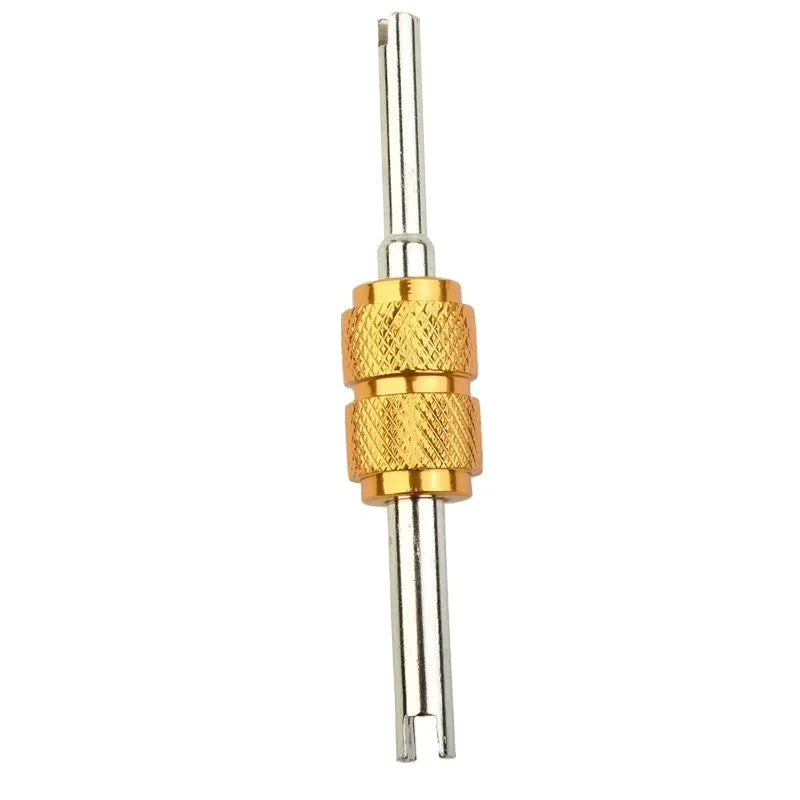 9Pcs R134a Automotive Air Conditioning Valve Core + 1Pcs Remover Tool For A/C System Mall/Big Air Conditioning Valve Core Tool