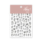 White Bloom Translucent Hollow Butterfly Heart Nail Sticker Press on Nails Decals Hollow Heart Star Moon Shape Sticker Sliders