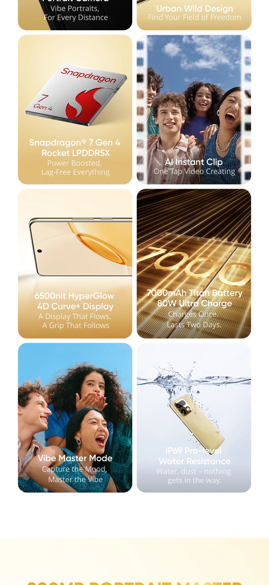 realme Smartphone 16 Pro Plus 5G 200MP Luma Color Camera 50MP Telephoto Camera 700omAh Battery 80w Charge Snapdragon 7 Gen 4