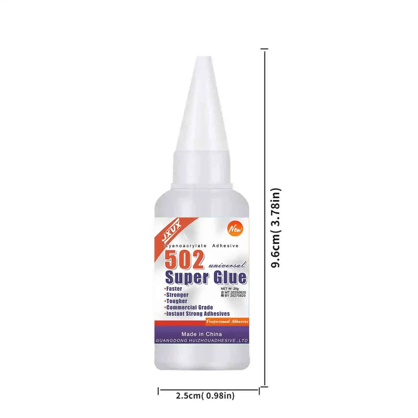 15PCs 502 Super Strong Glue Instant Quick-drying Cyanoacrylate Adhesive Leather Rubber Wood Metal Strong Bond Liquid Glue Tool,Stationery Store Gel 502 Instant Strong Glue,With precision distributor,20g (0.7oz).