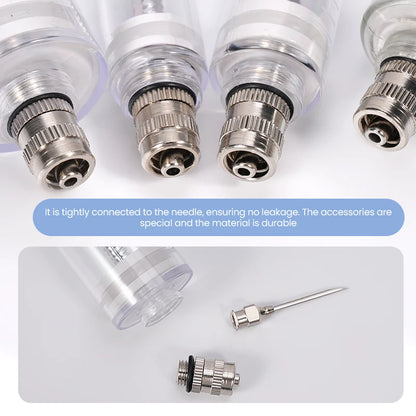 10/20/30/50ml Farm Animal Syringes Plastic Adjustable Dose Vaccine Injection with 10pcs needles Livestock Dispensing Tools