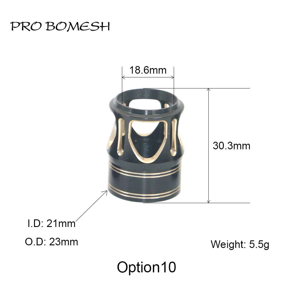 Pro Bomesh Aluminum Locking Nutt Fishing Reel Seat Decorative Trim Part DIY Fishing Rod Component Accessory