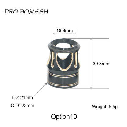 Pro Bomesh Aluminum Locking Nutt Fishing Reel Seat Decorative Trim Part DIY Fishing Rod Component Accessory