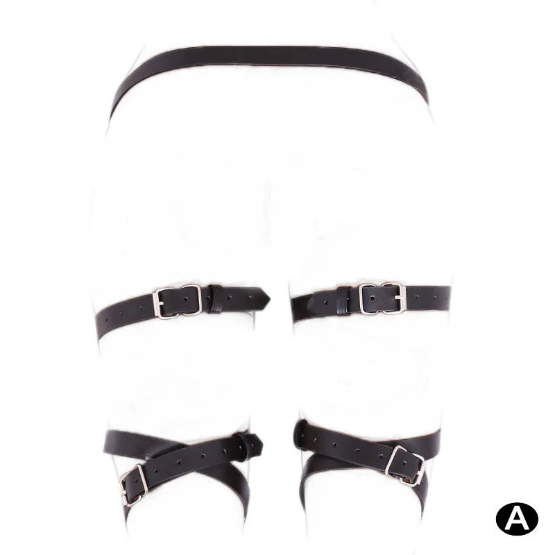 BDSM Bondage Leg Restraints Leather Belt Pants Adult Games thigh ring cuffs Straps Sex Toys For Couples Women erotic underwater