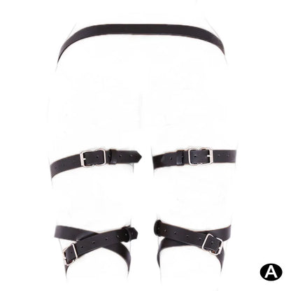 BDSM Bondage Leg Restraints Leather Belt Pants Adult Games thigh ring cuffs Straps Sex Toys For Couples Women erotic underwater