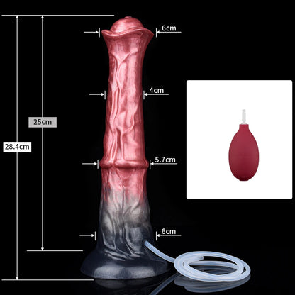 NNSX Horse Squirting Anal Plug Dildo Ejaculation Penis with Strong Sucker G-spot Stimulation Silicone Erotic Sex Toys For Woman