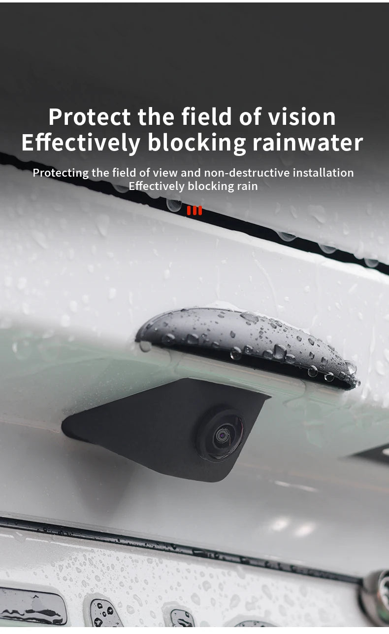 Car Reversing Rear Camera Rain Cover ABS Rain-Proof Car Reverse Camera Rain Shade Cover Waterproof Shield Car Exterior Accessory