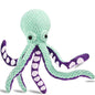 Squeaky Plush Octopus Chew Toy Durable Boredom Relief Teething Kicker for Pets