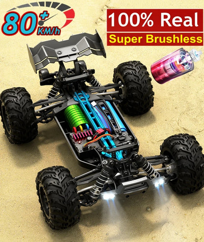 4WD Remote Control Car Off Road 4x4 RC Car High Speed Buggy Truck Super Brushless 50 or 80KM/H Fast Drift Racing Toy Gift