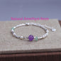 VENTFILLE 925 Sterling Silver Line Extremely Fine Bracelet for Women Love Haert Bead Korean Ins Sweet Jewelry Gift Dropshipping