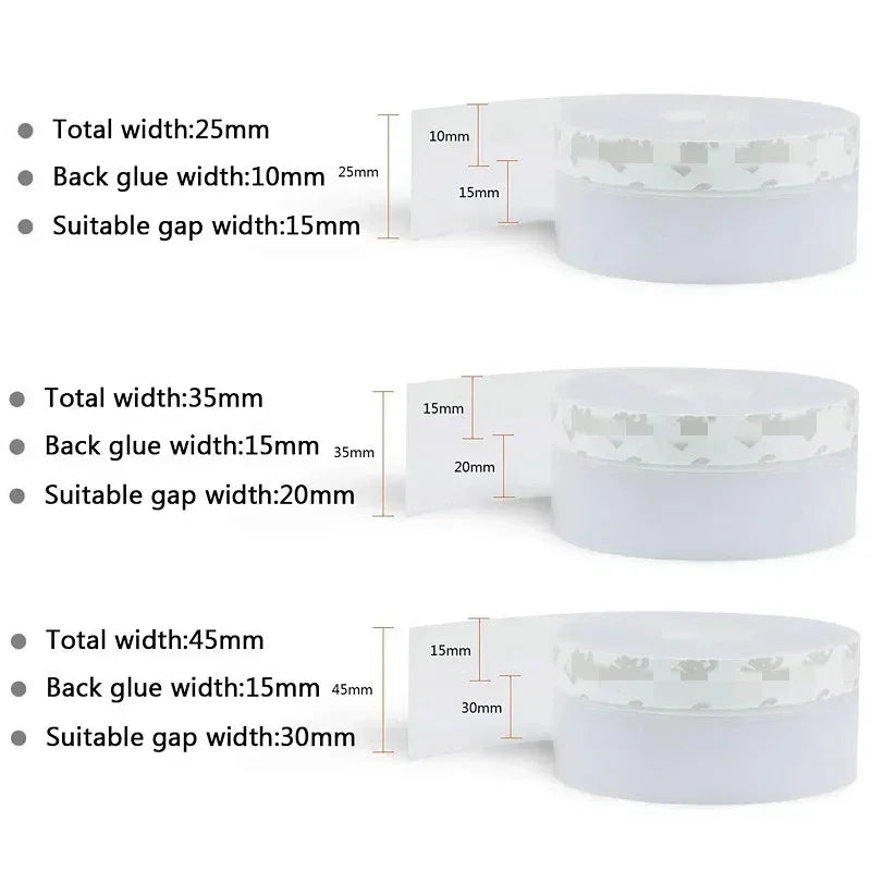 Self Adhesive Window Door Seal Strip Silicone Windproof Silicone Windshield Weather Tape Strip Door Bottom Home Sealing Strip