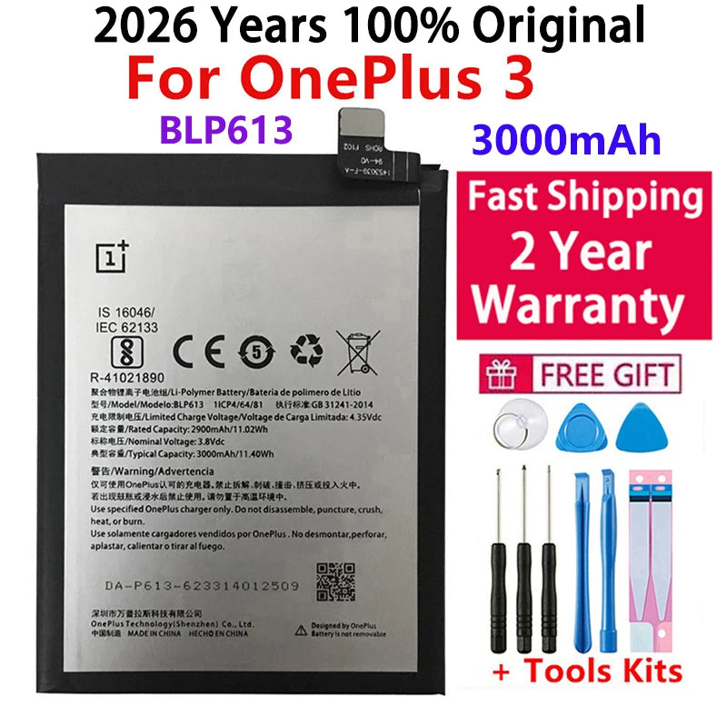 Original Battery For Oneplus one 1+ For OnePlus 1 2 3 1+3 One Plus Nord 2 N10 X 3 3T 5 5T 6 6T 7 7T 8 8T 9 9R Pro Plus Batteries