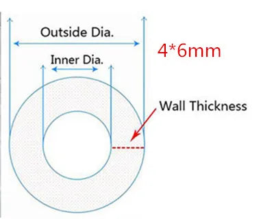 5 Meters Transparent Food Grade Silicone Tube 2 4 6 8 10 12 Flexible Garden Rubber Hose Aquarium Soft Tubing Silicone Pipe